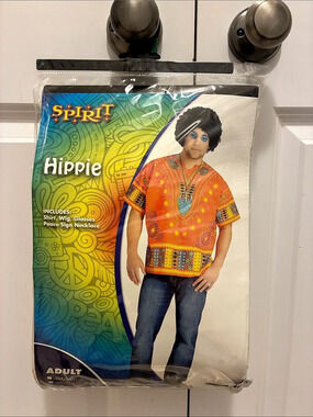 Spirit Hippie Costume Orange Adult XL